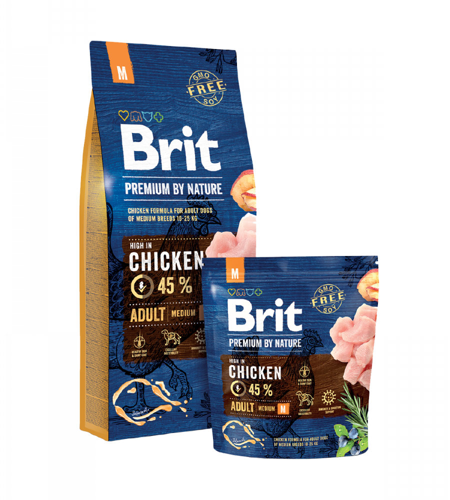 AC BRIT PREMIUM BY NATURE ADULT M 15 kg