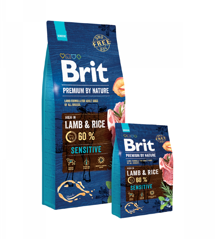 AC BRIT PREMIUM BY NATURE SENSITIVE LAMB 15 kg