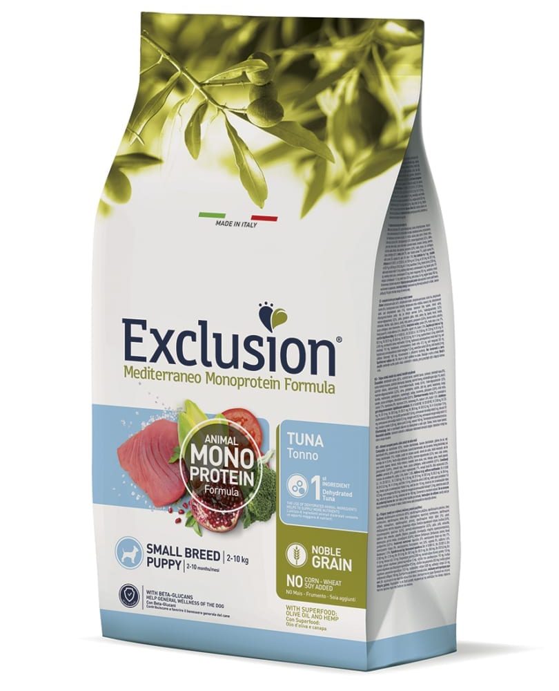 EXCLUSION MEDITERRANEO DOG PUPPY TUNA SM 2 kg