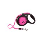 FLEXI NEW NEON AUTOMATSKI POVODAC TRAKA M DO 25 kg ROZI 5m