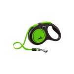 FLEXI NEW NEON AUTOMATSKI POVODAC TRAKA M DO 25 kg ZELENI 5m